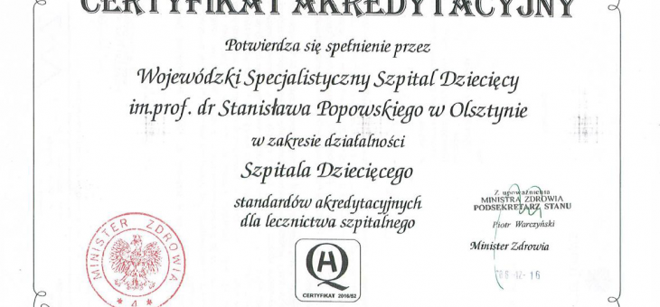 Certyfikat akredytacyjny 4