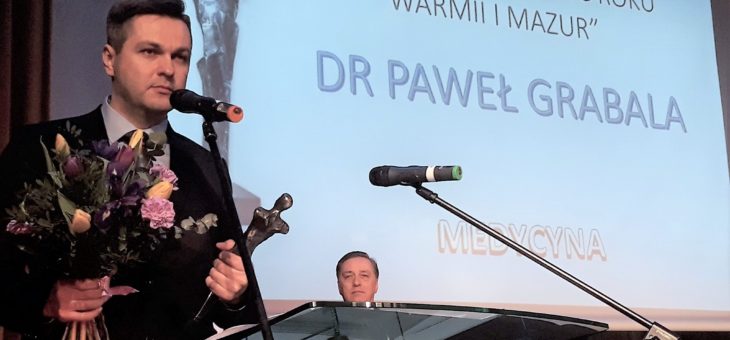 Dr Paweł Grabala „Osobowością Roku” Warmińsko-Mazurskiego Klubu Biznesu