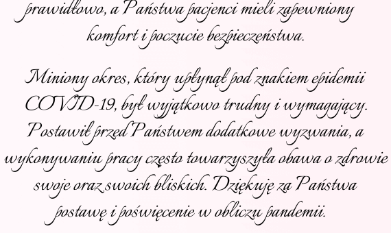 Życzenia z okazji Międzynarodowego Dnia Pielęgniarki