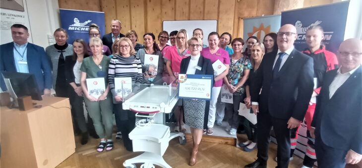 Nowoczesny sprzęt do leczenia noworodków i niemowląt w prezencie od Michelin Polska