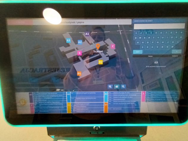 infokiosk elektroniczna mapa szpitala infokiosk elektroniczna mapa szpitala