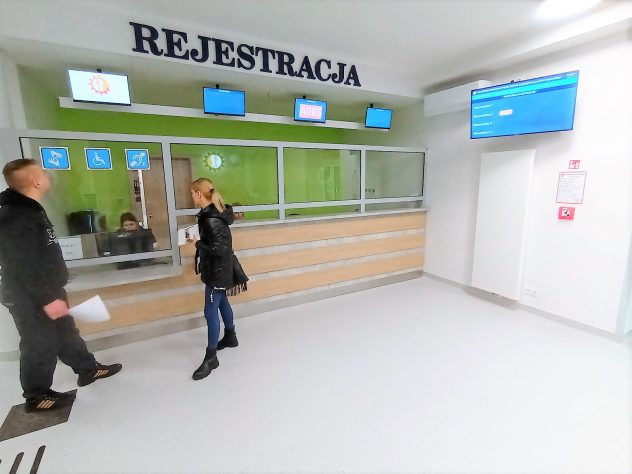 system kolejkowy rejestracja główna I piętro system kolejkowy rejestracja główna I piętro