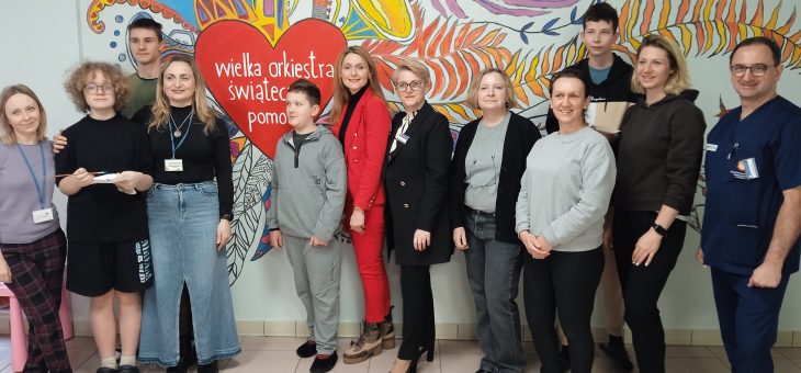 Kolorowy mural w podziękowaniu dla WOŚP